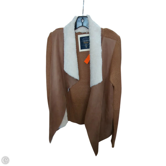 Cardigan By Clothes Mentor In Brown, Size: 1x