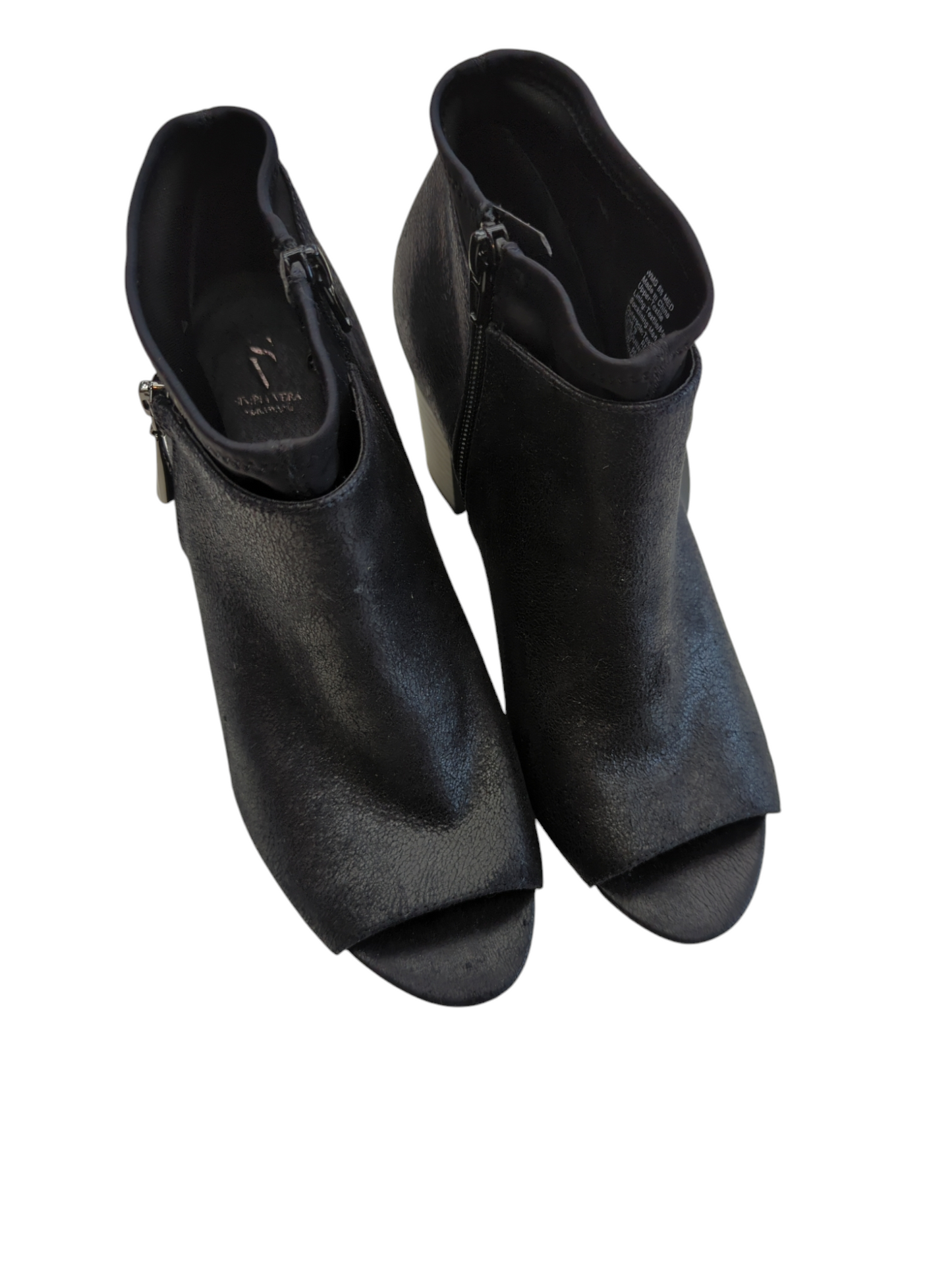 Boots Ankle Heels By Simply Vera In Black, Size: 8.5