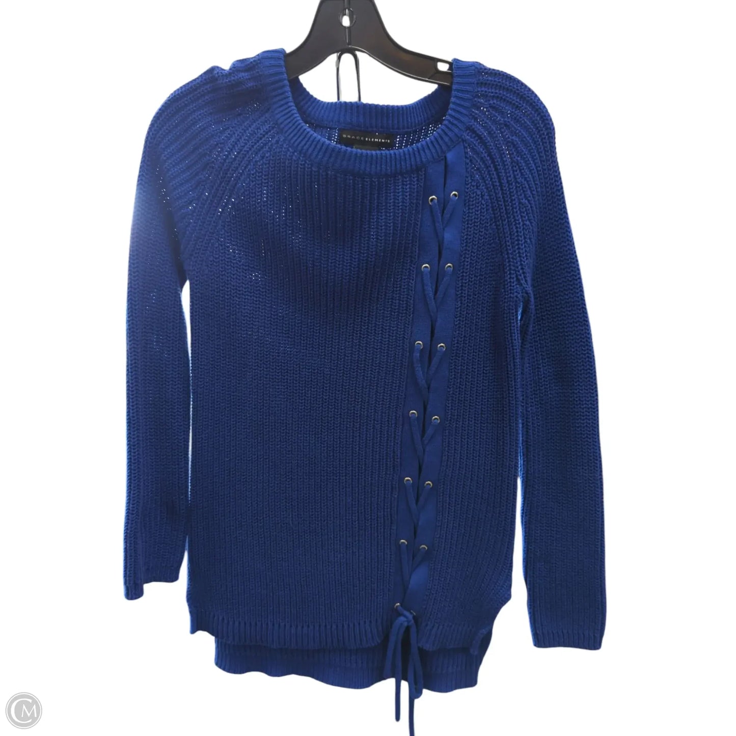 Sweater By Grace Elements In Blue, Size: Xs