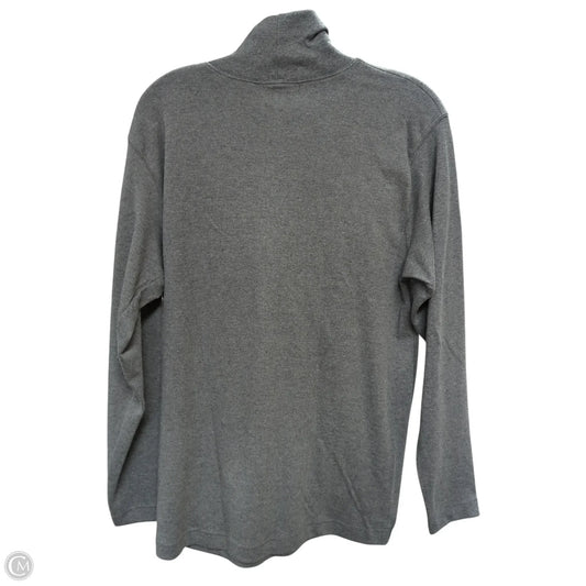 Top Long Sleeve By Rafaella In Grey, Size: M