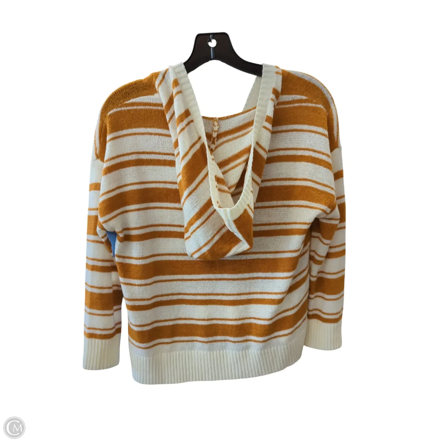 Sweater By Loft In Cream & Orange, Size: Xs