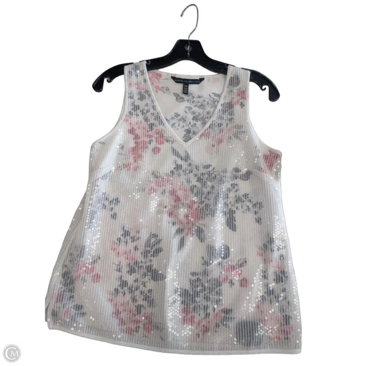 Top Sleeveless By White House Black Market In Floral Print, Size: Xsp