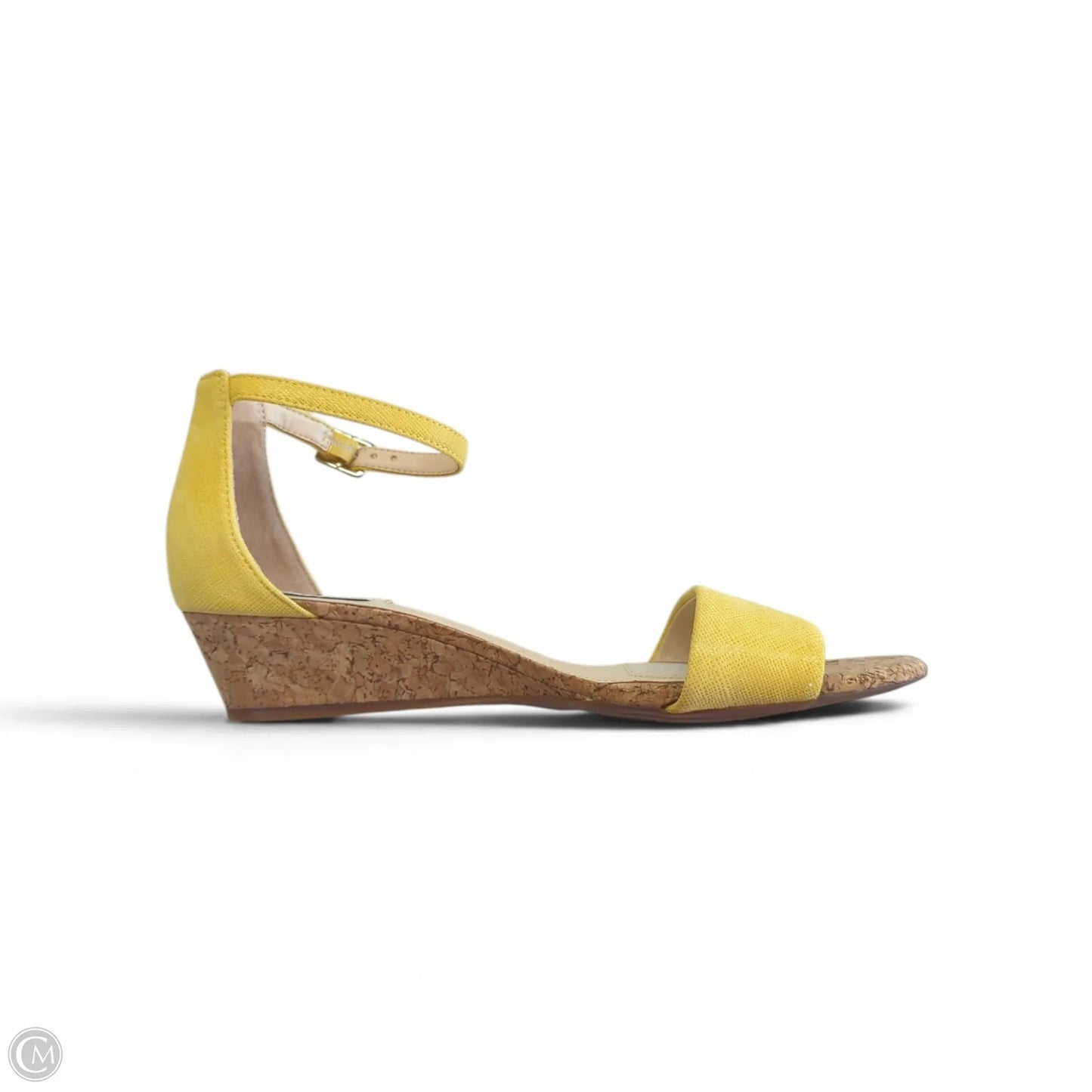 Sandals Heels Wedge By Alex Marie In Yellow, Size: 8.5