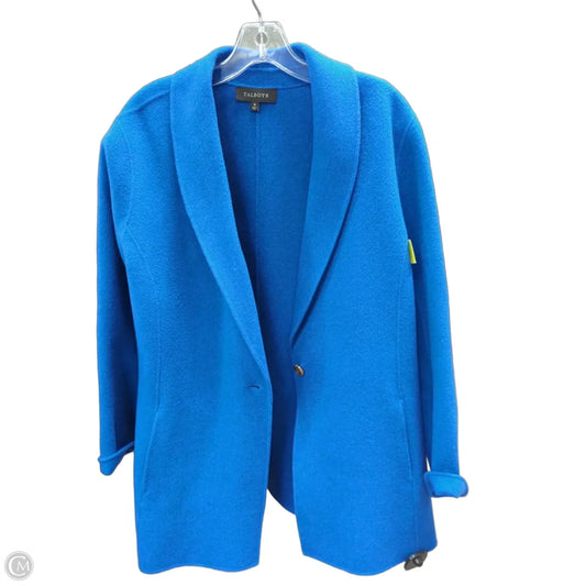 Coat Wool By Talbots In Blue, Size: 16