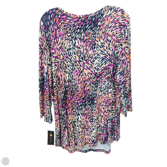 Top Long Sleeve By Jm Collections In Multi-colored, Size: Xl