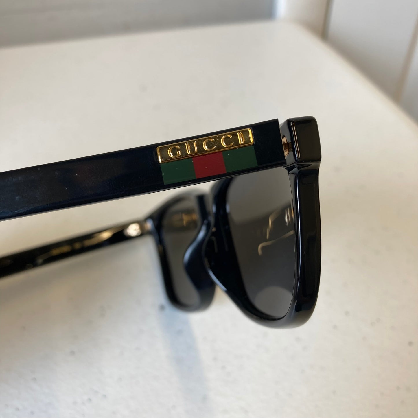 Sunglasses Luxury Designer By Gucci In Black