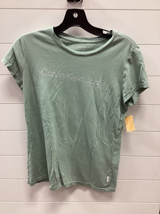 Top Ss By Calvin Klein In Green, Size:M