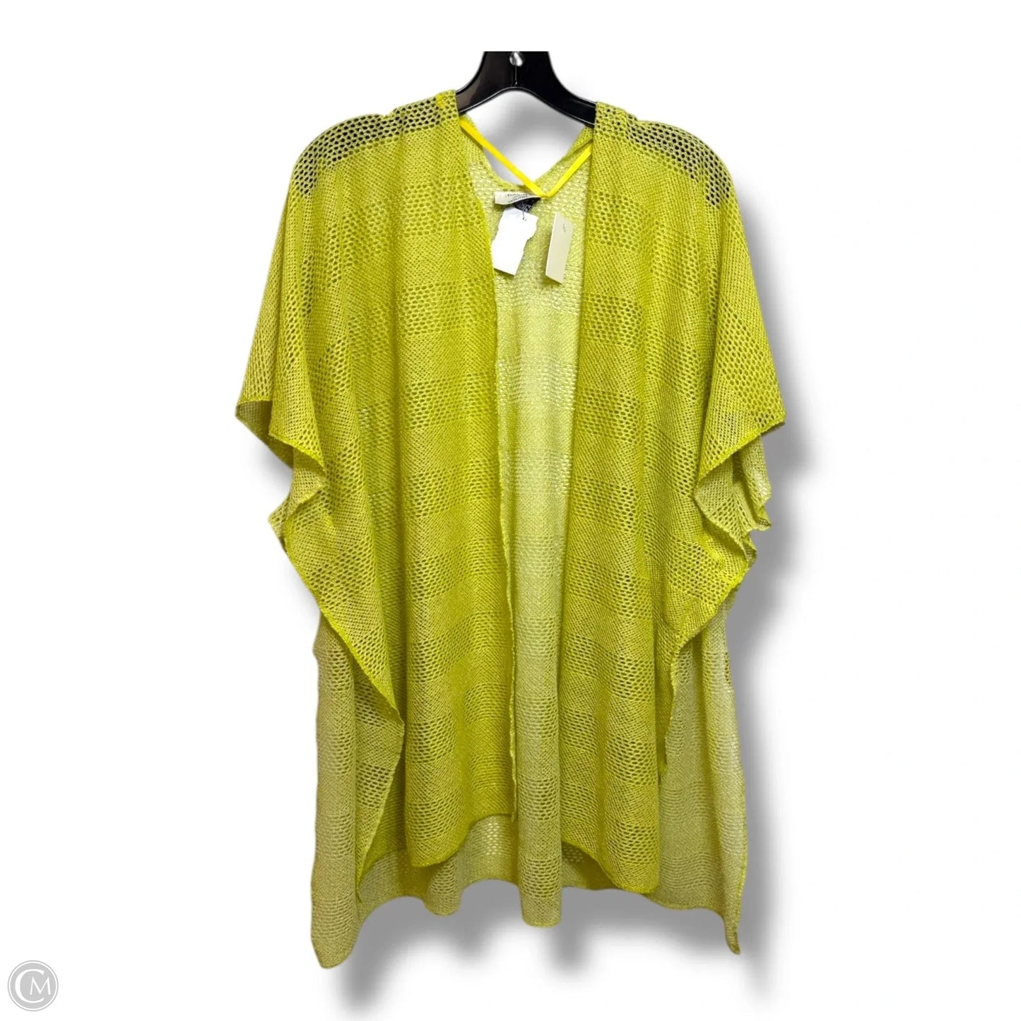 Cardigan By Clothes Mentor In Chartreuse, Size: L