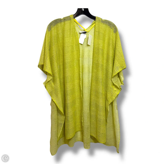 Cardigan By Clothes Mentor In Chartreuse, Size: L