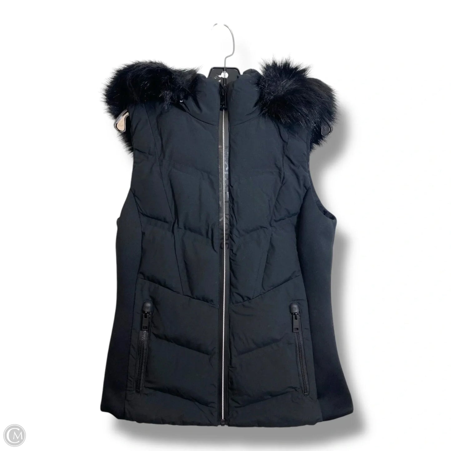 Vest Designer By Michael Kors In Black, Size: S