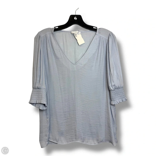 Top Short Sleeve By Clothes Mentor In Blue, Size: M