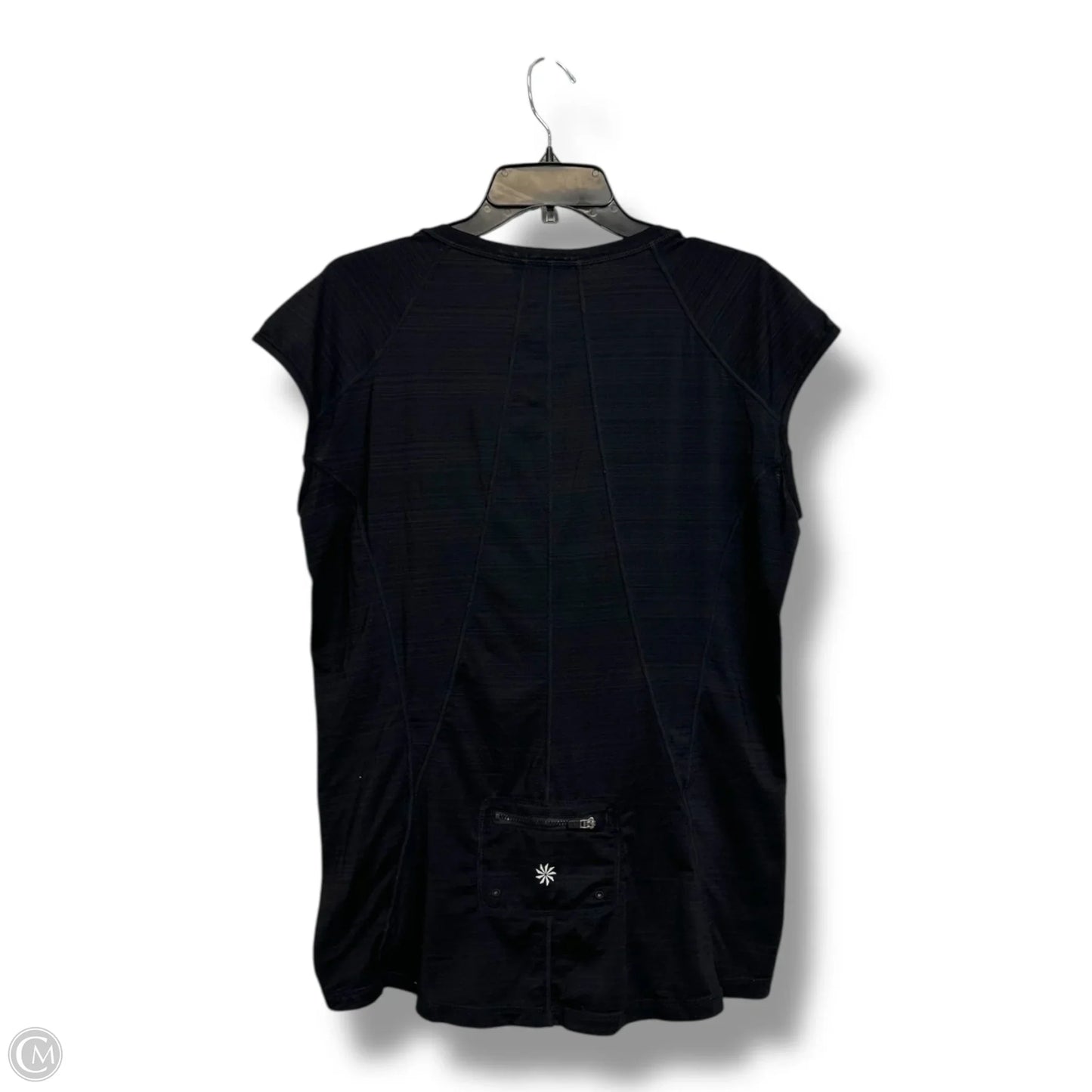 Athletic Top Short Sleeve By Athleta In Black, Size: Xl