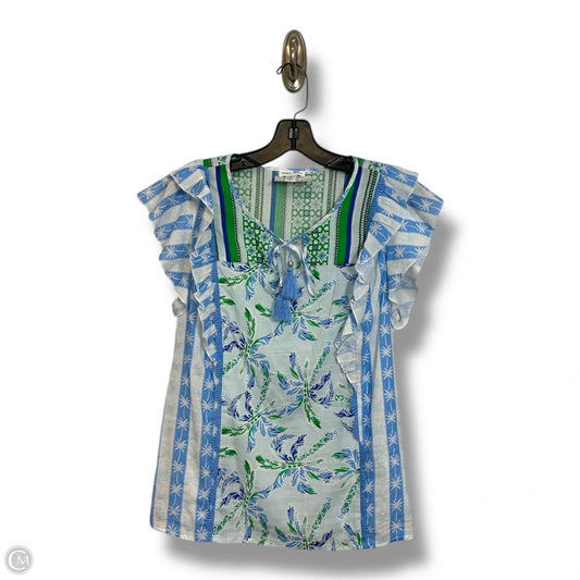 Top Sleeveless By Tribal In Blue & Green, Size: Sp