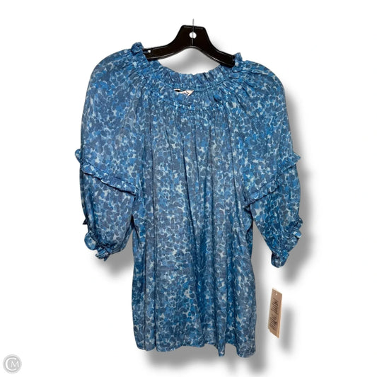 Top Short Sleeve By Nanette By Nanette Lepore In Blue, Size: M