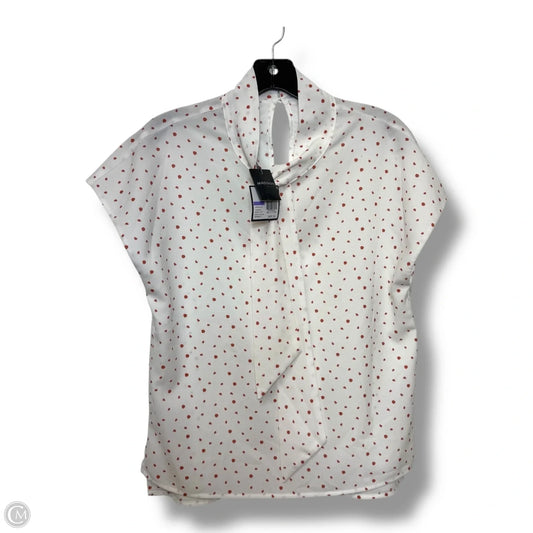 Top Short Sleeve By Madison In Polkadot Pattern, Size: S