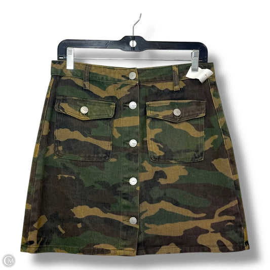 Skirt Mini & Short By Lea & Viola In Camouflage Print, Size: S