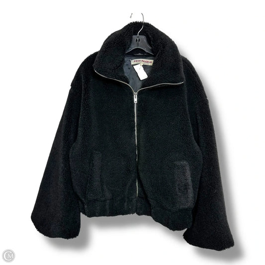 Jacket Faux Fur & Sherpa By Free People In Black, Size: M