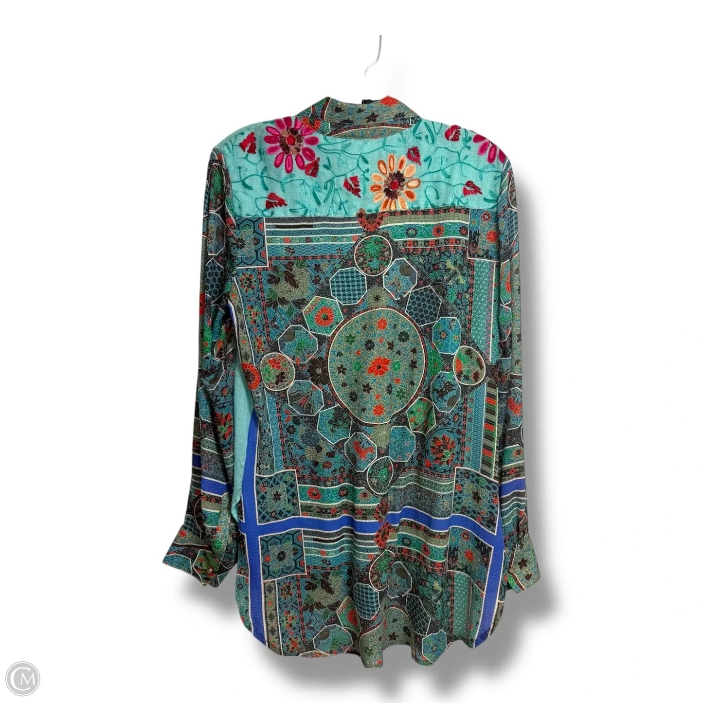 Top Long Sleeve By CYRENA In Multi-colored, Size: S