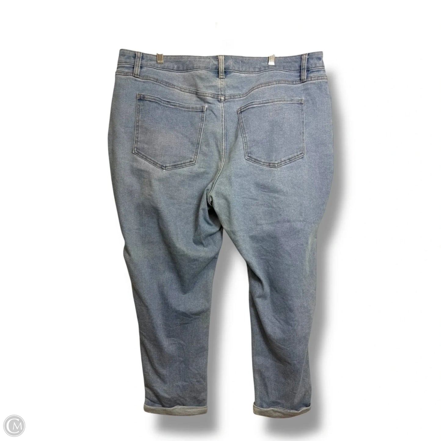 Jeans mid rise boyfriend By Lane Bryant In Blue Denim, Size: 18