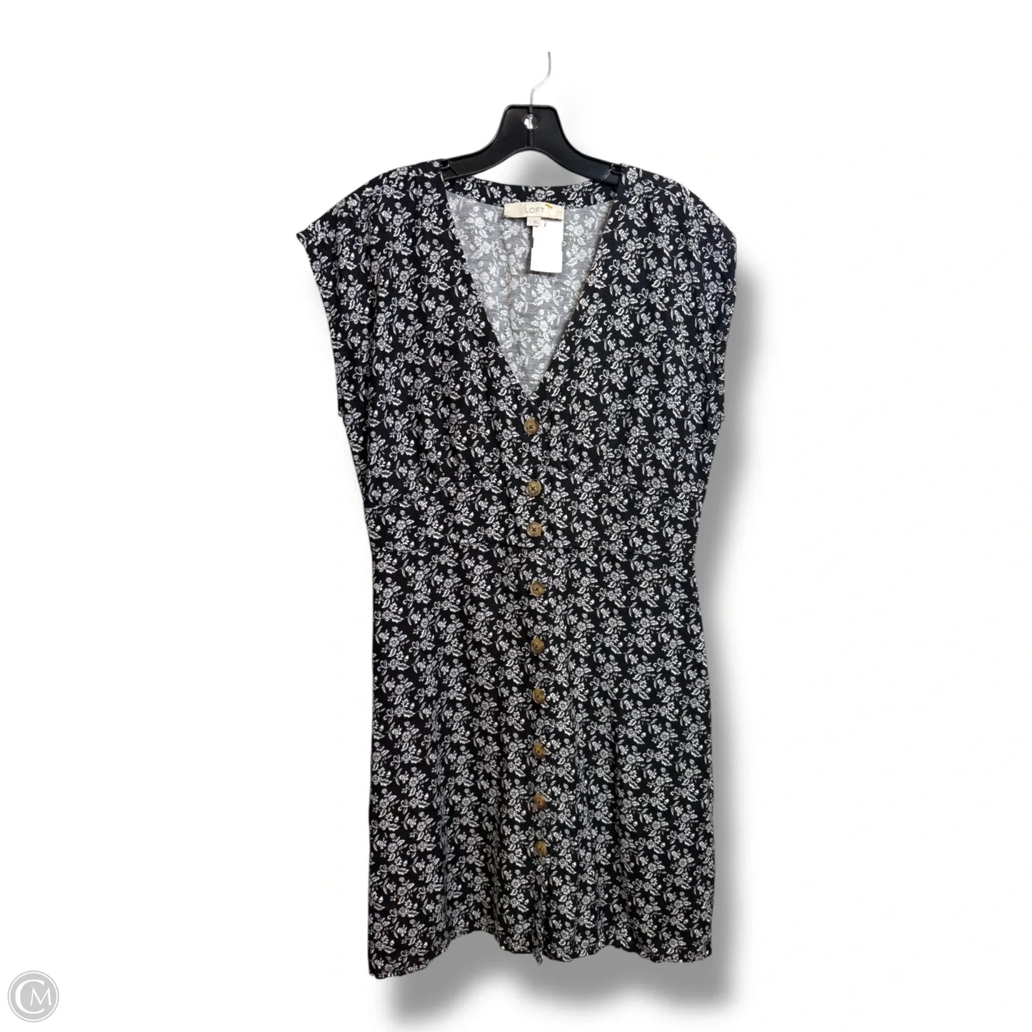 Dress Casual Short By Loft In Black & White, Size: 8