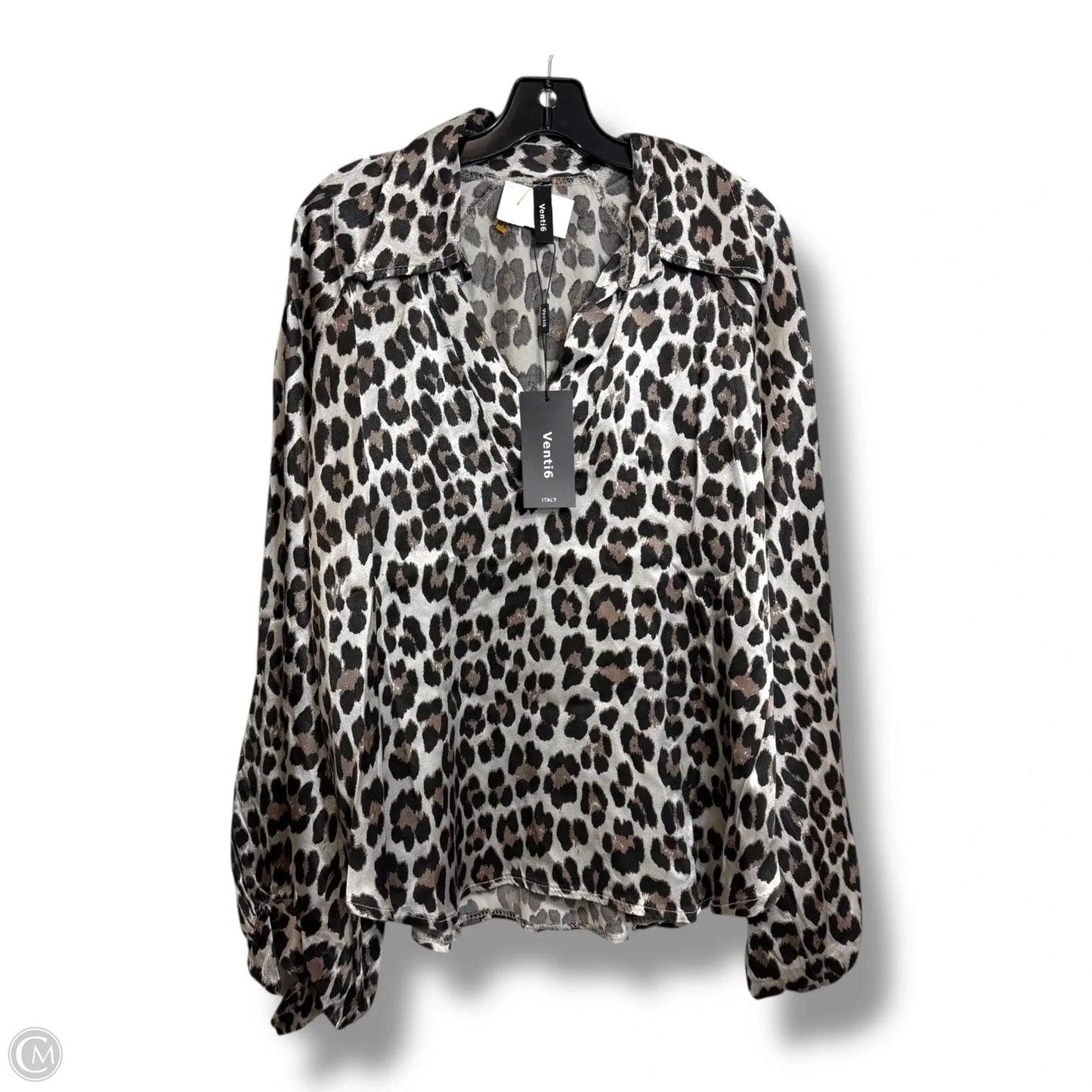 Top Long Sleeve By Clothes Mentor In Leopard Print, Size: S