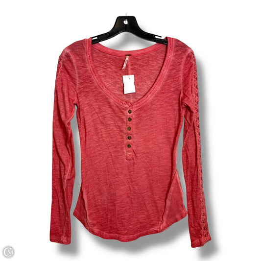 Top Long Sleeve Basic By Free People In Coral, Size: Xs