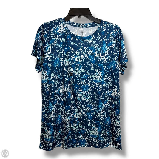 Athletic Top Short Sleeve By Under Armour In Blue, Size: L