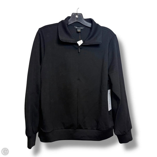 Athletic Top Long Sleeve Collar By Athleta In Black, Size: M