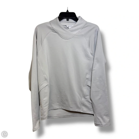 Athletic Top Long Sleeve Crewneck By Athleta In Grey, Size: M