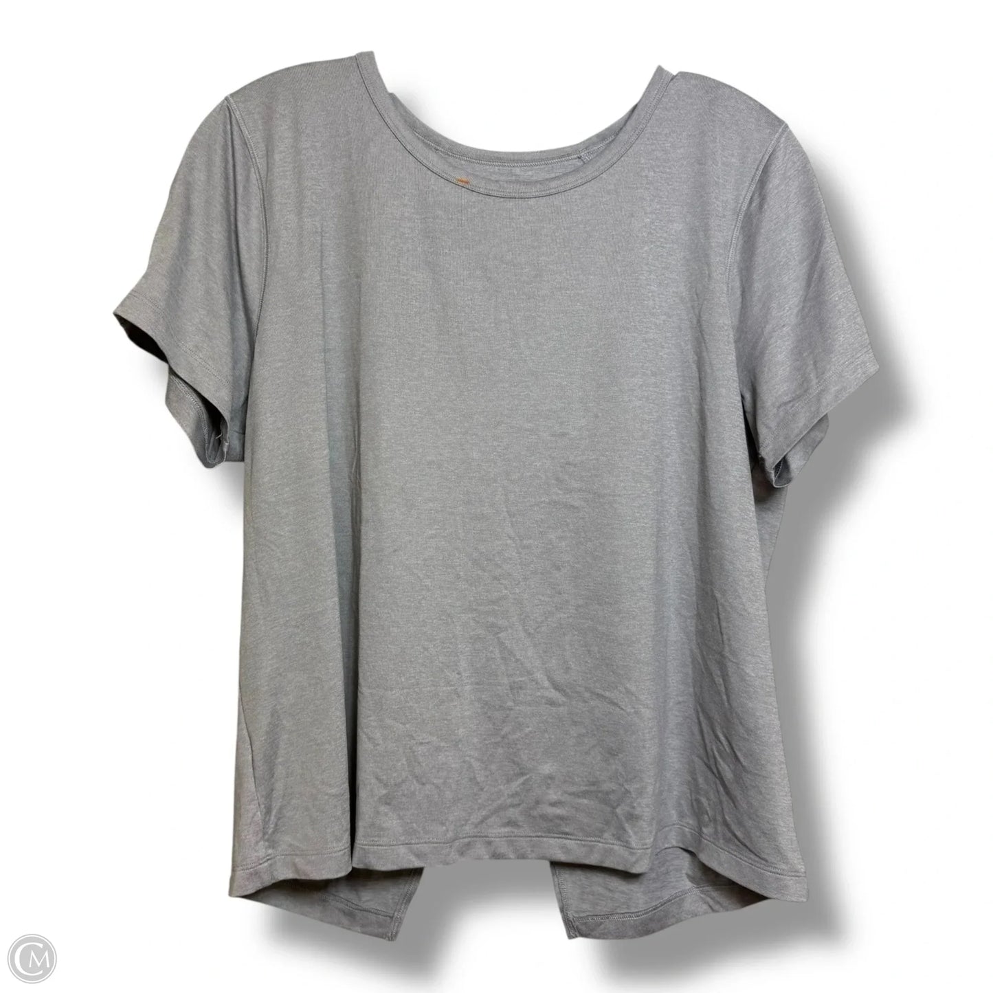 Athletic Top Short Sleeve By Athleta In Grey, Size: M