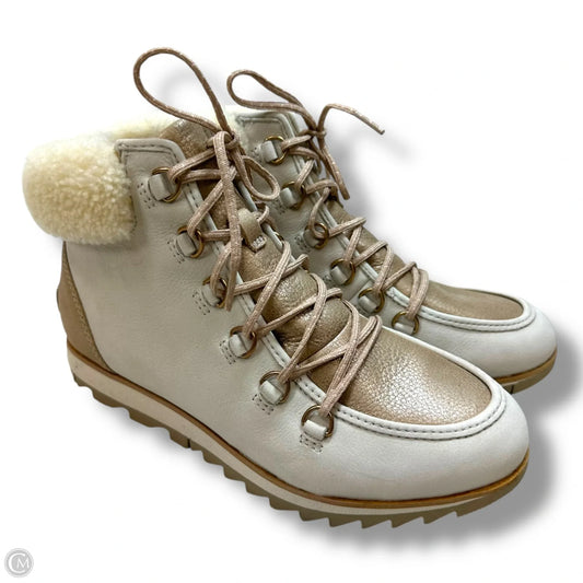 Boots Ankle Flats By Sorel In Cream, Size: 8