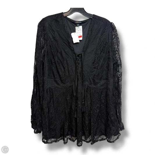 Top Long Sleeve By Torrid In Black, Size: M