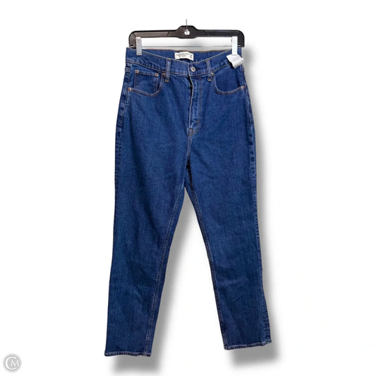 Jeans ankle straight Cut By Abercrombie And Fitch In Blue, Size: 6