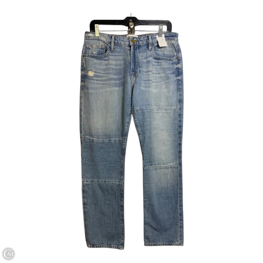 Jeans Boot Cut By Frame In Blue Denim, Size: 4