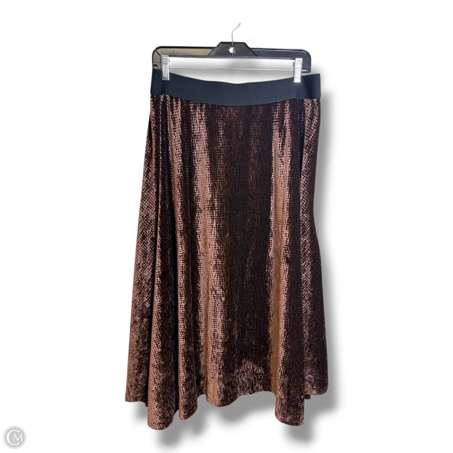 Skirt Midi By Calvin Klein In Brown, Size: L