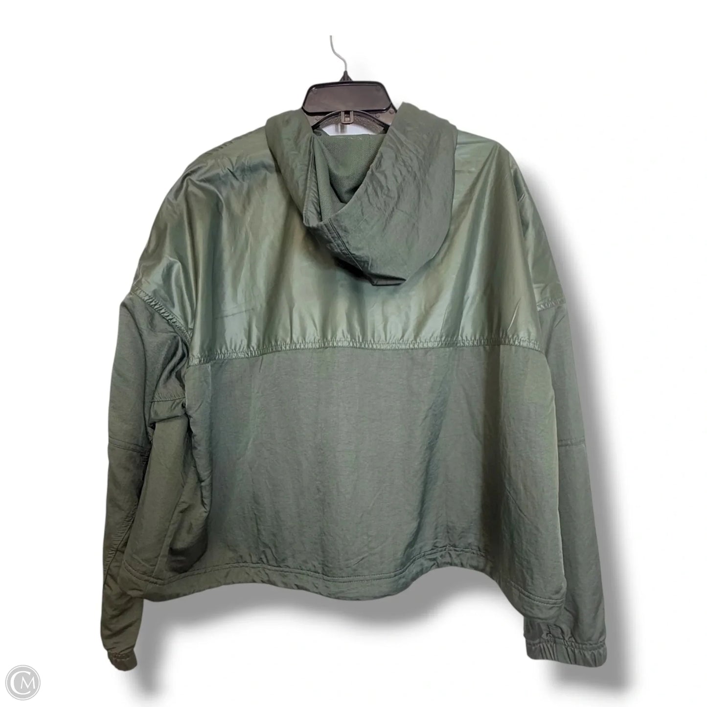 Jacket Windbreaker By Nike Apparel In Green, Size: Xl