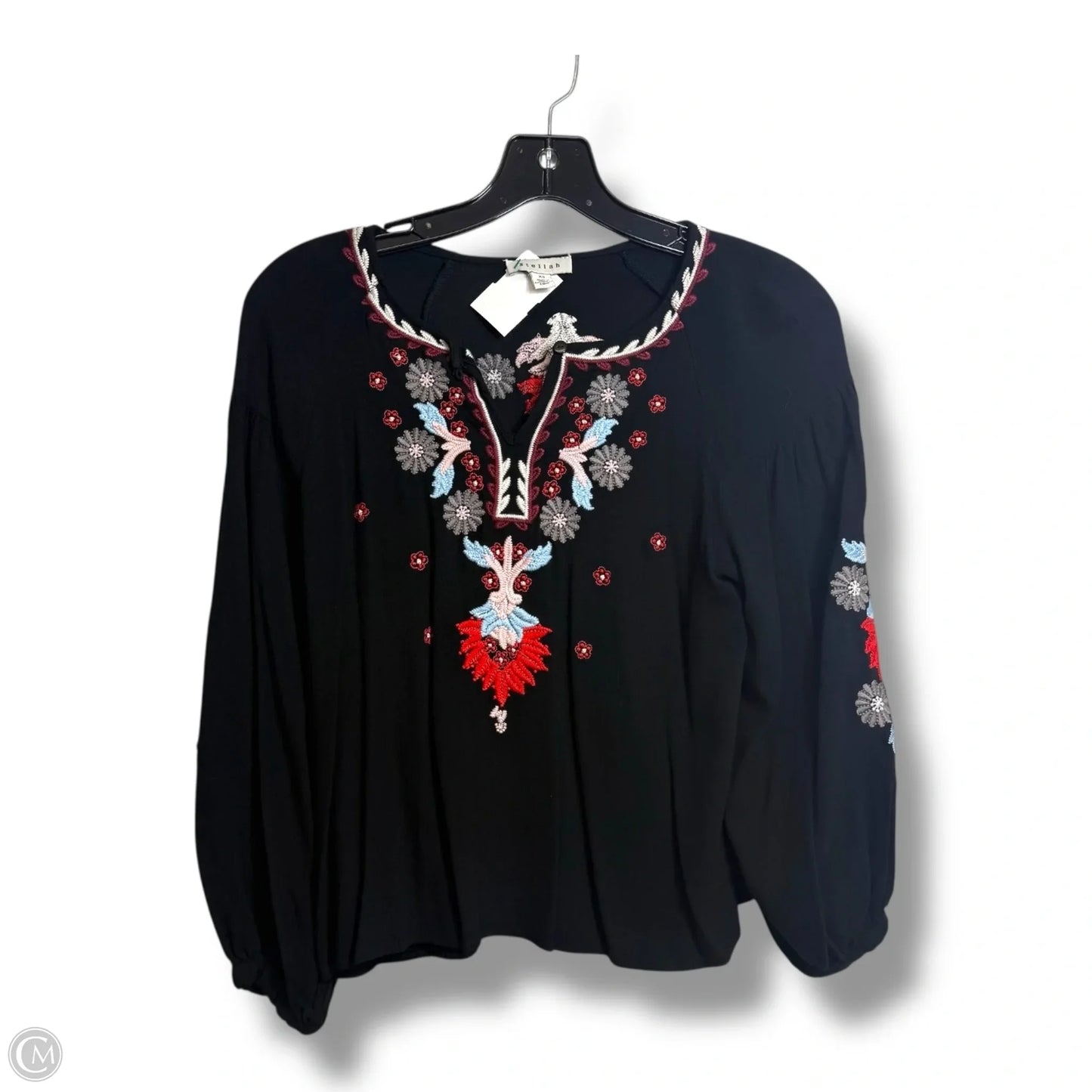 Top Long Sleeve By Clothes Mentor In Black, Size: Xs