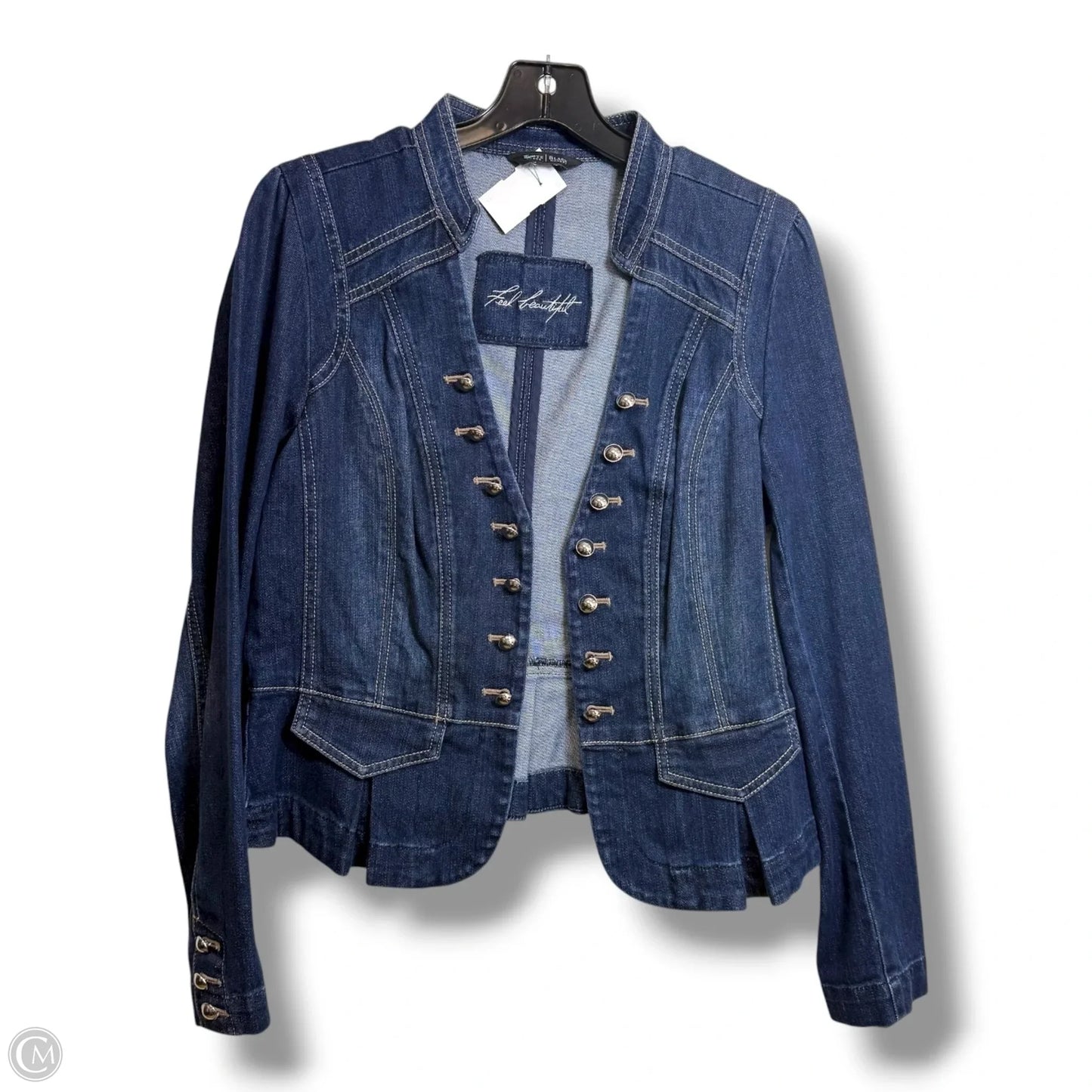 Jacket Denim By White House Black Market In Blue Denim, Size: S