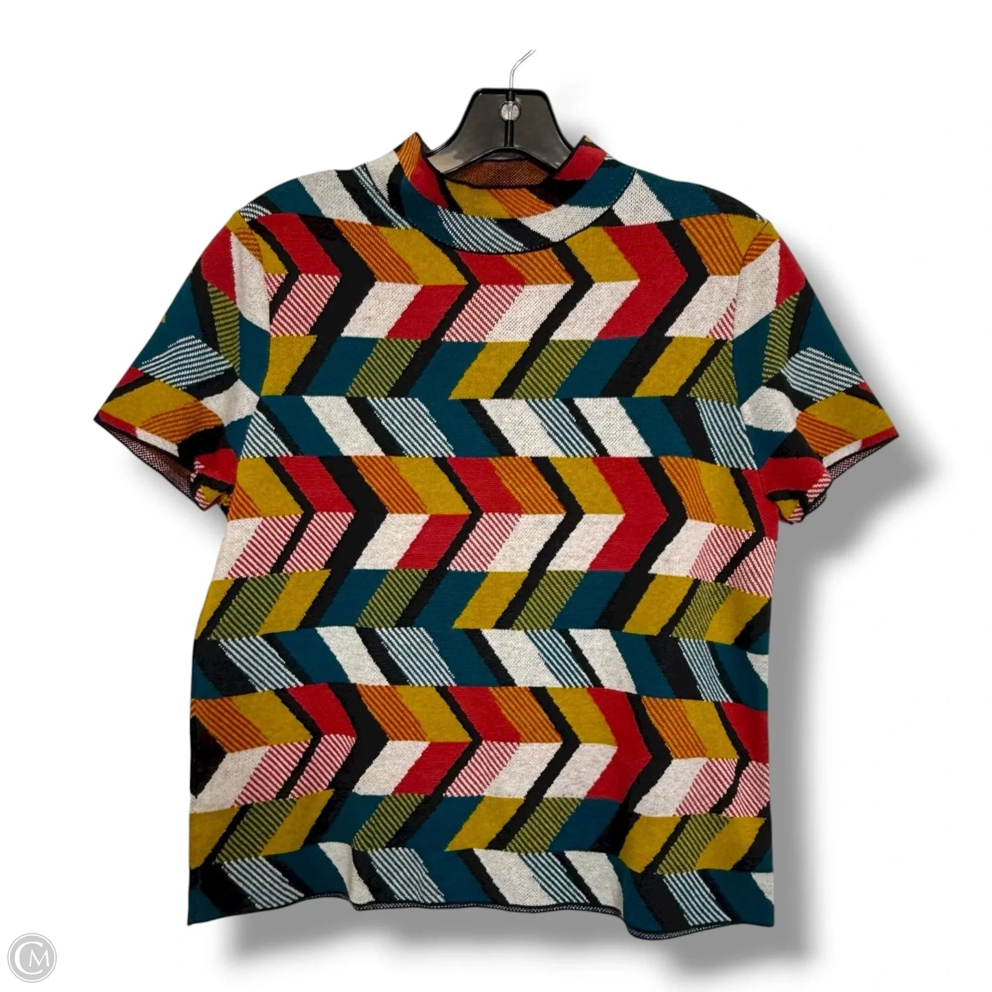 Top Short Sleeve By Maeve In Multi-colored, Size: M