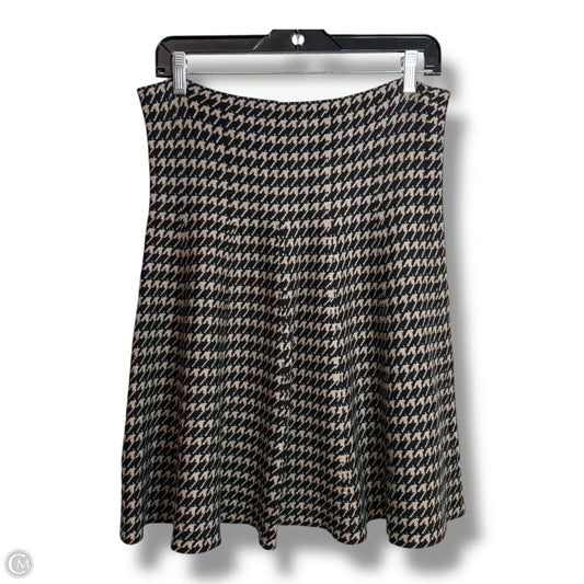 Skirt Mini & Short By Max Studio In Black & Gold, Size: L