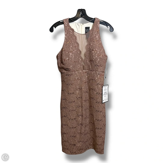 Dress Party Short By Clothes Mentor In Gold, Size: 8