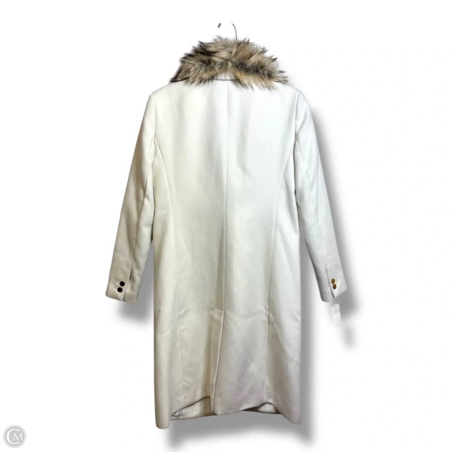 Coat Peacoat By Jennifer Lopez In Cream, Size: Xs