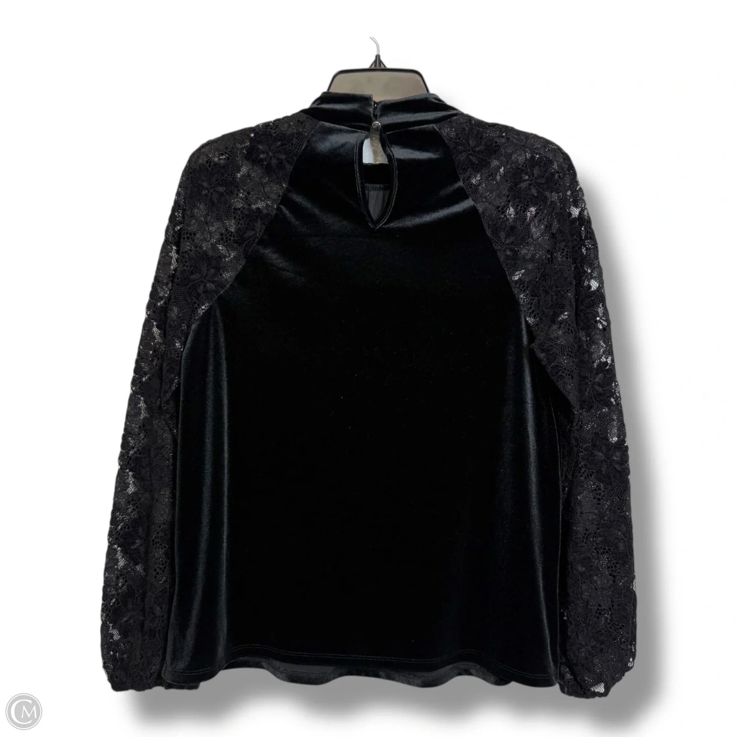 Top Long Sleeve By Cable And Gauge In Black, Size: M