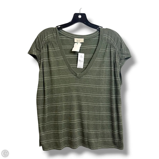 Top Sleeveless By Loft In Striped Pattern, Size: L