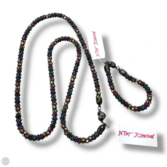 Necklace & bracelet Set By Betsey Johnson, Size: 02 Piece Set
