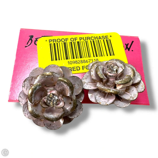 Roses Earrings Stud By Betsey Johnson