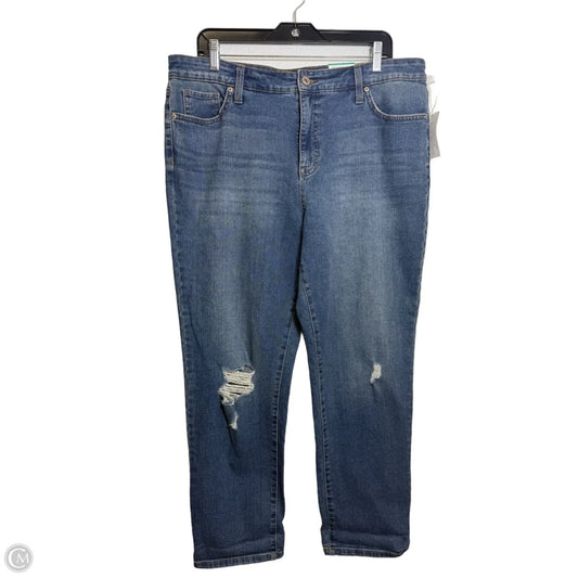 Jeans Boot Cut By Style And Company In Blue Denim, Size: 16