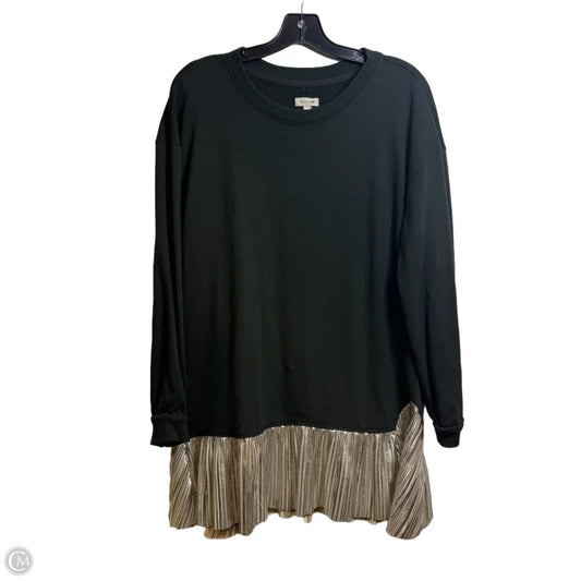 Top Long Sleeve By Pilcro In Black, Size: M