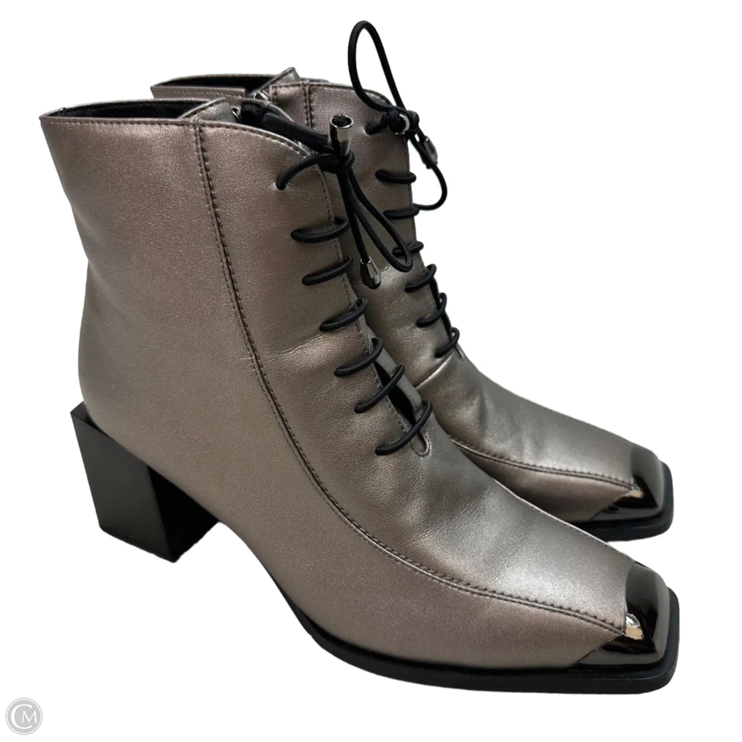 Boots Ankle Heels By AZURA THATGIRL bootie In Bronze, Size: 9/40