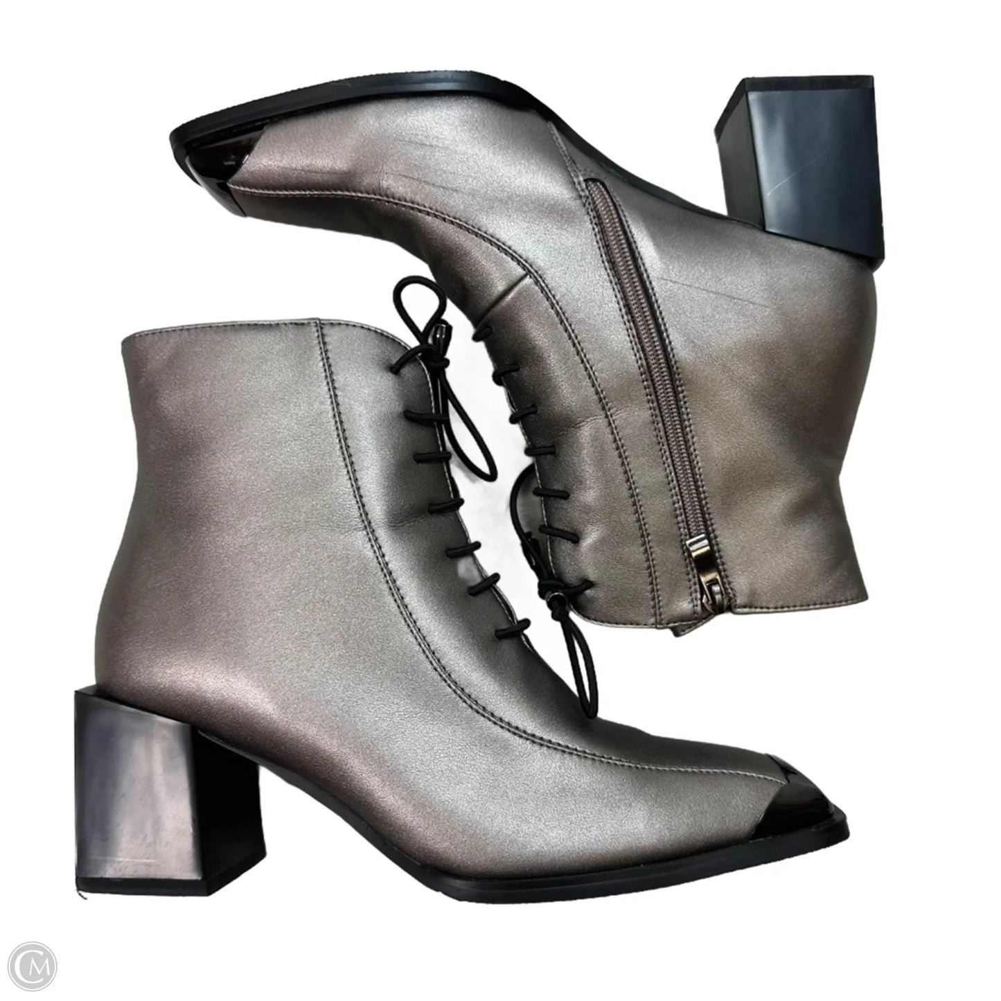 Boots Ankle Heels By AZURA THATGIRL bootie In Bronze, Size: 9/40